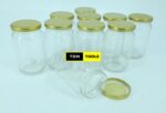 10pcs 370ml 500g Glass Jars Mason Jars with Pop Lids