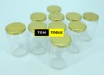 10pcs 370ml 500g Glass Jars Mason Jars with Pop Lids