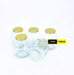 5PCS 1500ml Glass Jars Mason Jars with Pop Lids 160mm x 125mm