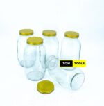 5PCS 2000ml Glass Jars Mason Jars with Screw Caps 204 x 128mm