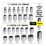 82PCS Chrome Vanadium ½ inch  and ¼ inch Ratchet Set Tool Kit