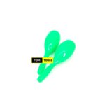Green 20cm Full Size Plastic Maracas Percussion