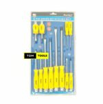 12PCS Magnetic Screwdriver Set with High Torque Hex Bolt Ends