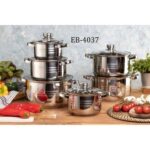 EDENBERG 12pc Stainless steel Cookware Set Heavy