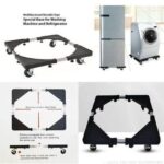Adjustable Washing Machine And Fridge Kitchen Stand Base