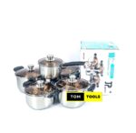 10PC James Pot Stainless Cookware Set