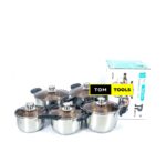 10PC James Pot Stainless Cookware Set