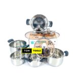 10PC James Pot Stainless Cookware Set