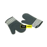 2PCS Heat Resistant Non Slip Silicone Oven Mitts Gloves