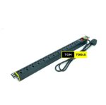 12 Way Metallic Horizontal 13A PDU 19-Inch 1U Standardized Power Distribution Unit Extension