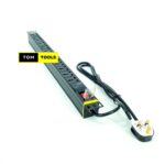 12 Way Metallic Horizontal 13A PDU 19-Inch 1U Standardized Power Distribution Unit Extension