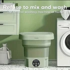 Portable Washing Machine Mini Washer Foldable Washer and Spin Dryer Small Travel