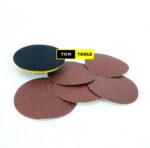 4 inch Polishing Pad and Sand Papers Set with P40, P60, P80, P100, P120