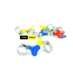 10PCS 20mm  ¾ inch Stainless Steel Hose Clips