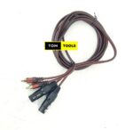 Dual Female XLR to Dual RCA Stereo Cable