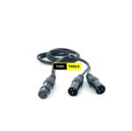 XLR Female to Dual XLR Male Y-Cable