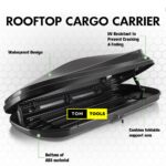 580L Car Rooftop Cargo Carrier Box, Black