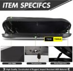 580L Car Rooftop Cargo Carrier Box, Black