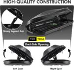 580L Car Rooftop Cargo Carrier Box, Black