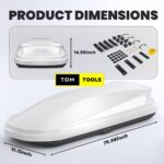 580L Car Roof Box White
