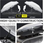 580L Car Roof Box White