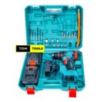 Meakida DF001G Powerful 198Vmax Brushless Cordless Impact Drill Kit