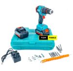 Meakida DF001G Powerful 198Vmax Brushless Cordless Impact Drill Kit