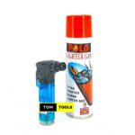 Refillable Single Jet Flame Windproof Lighter Torch and Refill Can