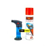 Refillable Single Jet Flame Windproof Lighter Torch and Refill Can