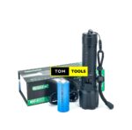 1000 Lumen Aluminum Alloy LED torch with 3000mAh 26650 Battery