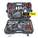 142+2PCS Chrome Vanadium ½ inch  and ¼ inch Ratchet Set Tool Kit