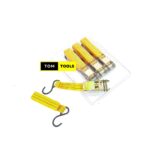 4PCS 2.5cm x 4.5m All Metal Ratchet Strap Tie Downs