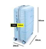 Medium Single Zip Hard Shell Suitcase Set with Spinner Wheels