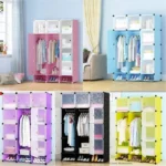 TC Portable 3-Column Plastic Wardrobe