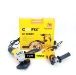 Coofix Electric Impact Drill and Angle Grinder Combo