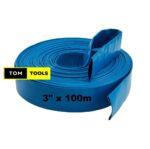 3 inch x 100m Uncoupled Water PVC Delivery Hose Pipe