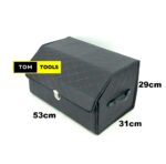 Flip Top PU Leather Trunk Boot Organizer for Cars