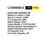 LT4500EB-8 3.5KW LOW NOISE Petrol Generator with AVR