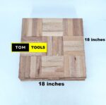 2.0 Square Meters Unfinished MAHOGANY Parquet Flooring 46cm X 46cm X 10PCS