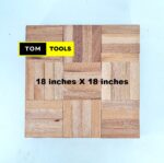2.0 Square Meters Unfinished MAHOGANY Parquet Flooring 46cm X 46cm X 10PCS