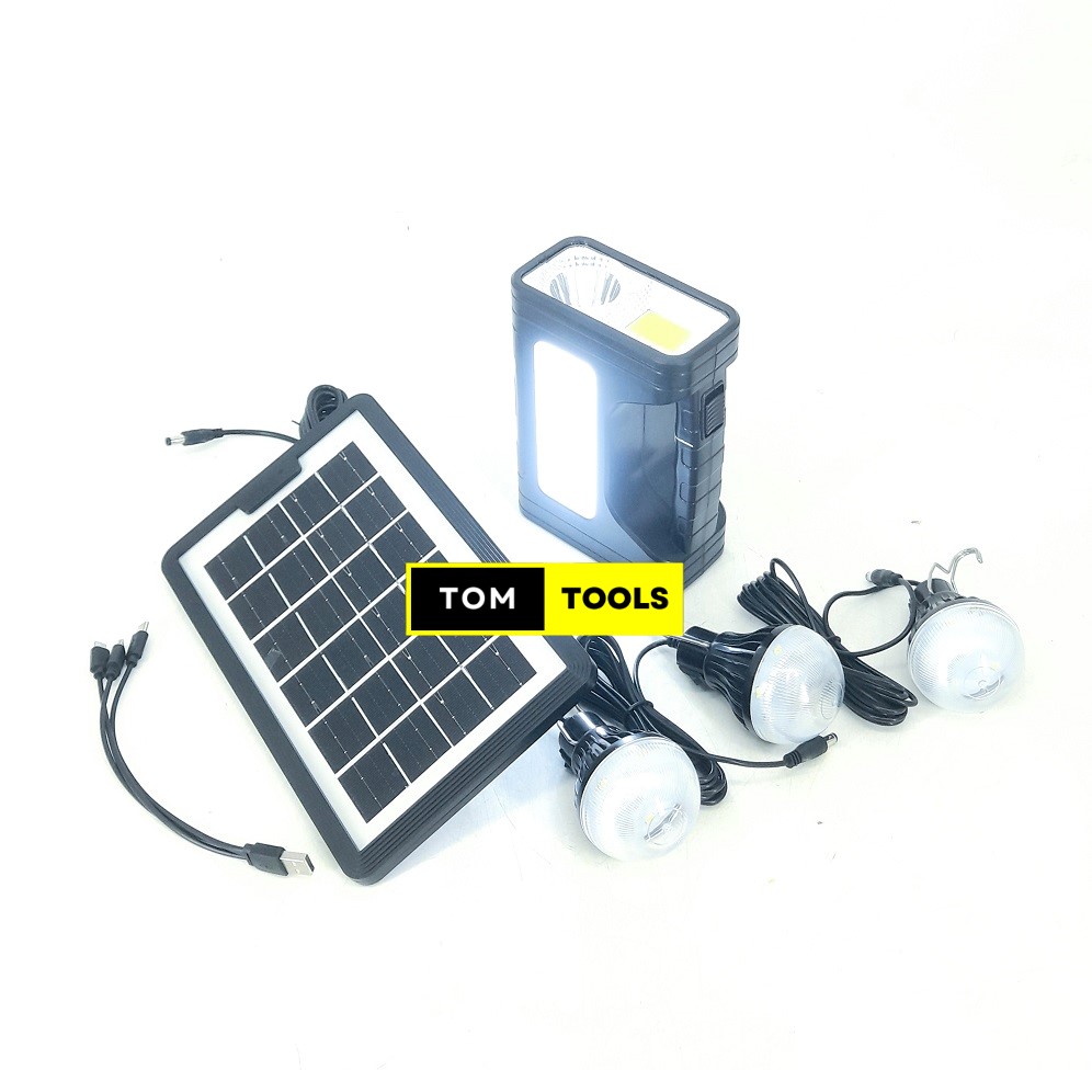 3 BULBS, Phone Charger and Torch Emergency Solar Home Lighting System