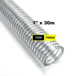 1 inch x 30m Clear Wired Heavy Duty Suction Pipe