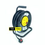 1.0mm x 50m Extension Cable Reel with Switch and 3 Sockets