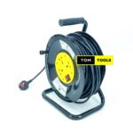 1.0mm x 50m Extension Cable Reel with Switch and 3 Sockets