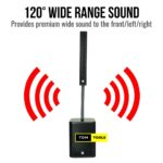 15 inch Professional Active Powered Speaker System with Subwoofer, Horn, and Stand