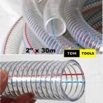 2 inch x 30m Clear Wired Heavy Duty Suction Pipe