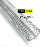 2 inch x 30m Clear Wired Heavy Duty Suction Pipe