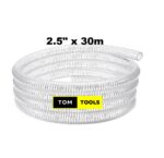 2.5 inch x 30m Clear Wired Heavy Duty Suction Pipe