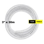 3 inch x 30m Clear Wired Heavy Duty Suction Pipe