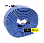 3 inch x 50m Uncoupled Water PVC Delivery Hose Pipe
